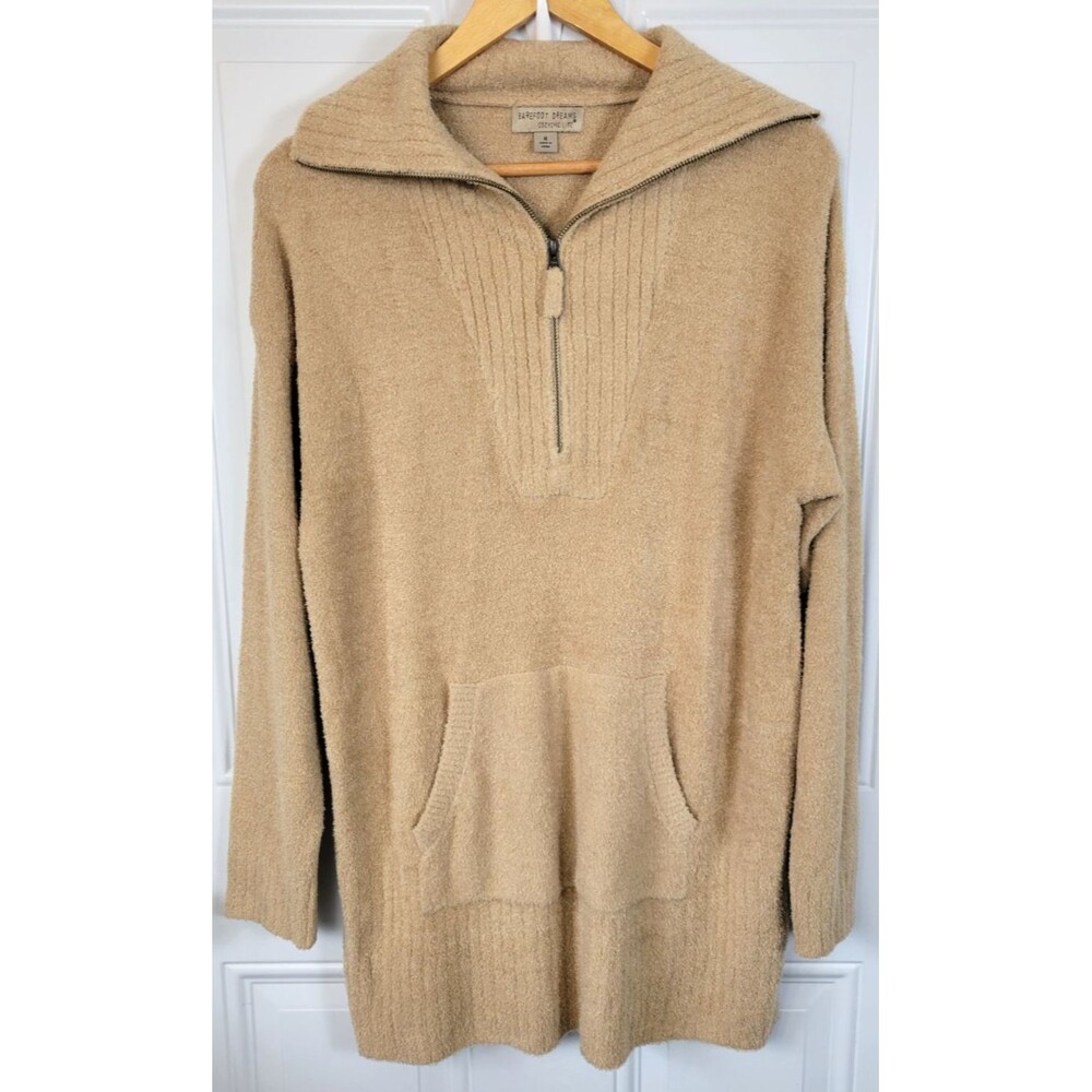 Barefoot Dreams Cozychic Lite Half-Zip Tunic Sweater Size M